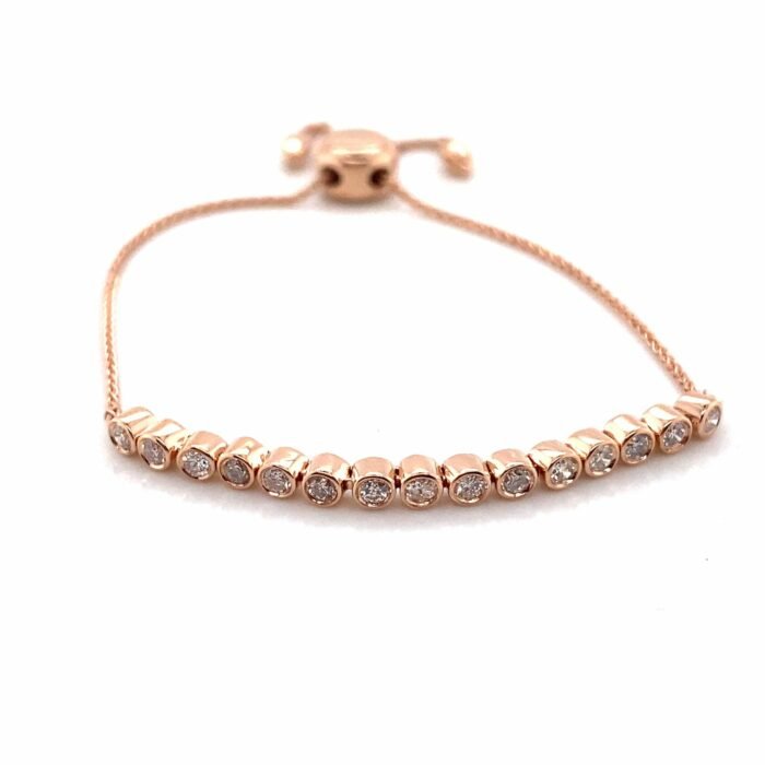 Rose gold diamond bracelet - Image 1