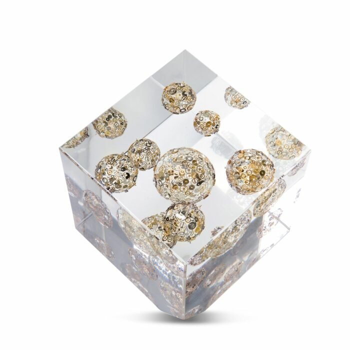f139e708dc3cd8cbcaf585124e48a15e-1 Galaxy Sculpture | Modern Decor with Vintage Watch Parts - Image 1