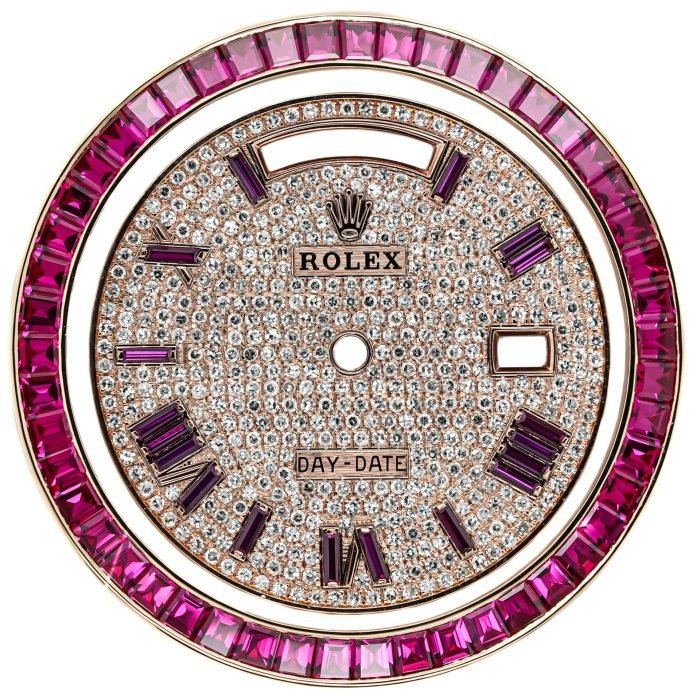 Day-Date Paved Dial Ruby Bezel Set - Image 1