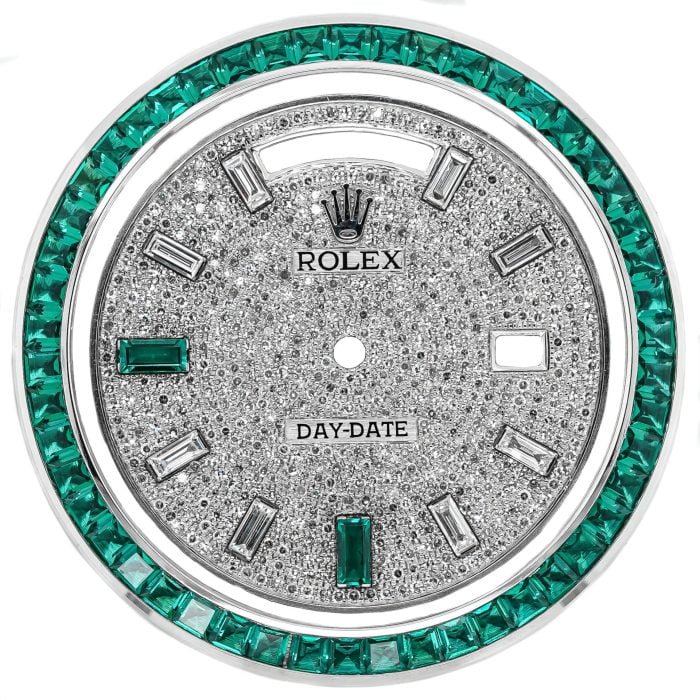 WG DD40 EMERALD BEZEL AND DIAMOND PAVE - Image 1