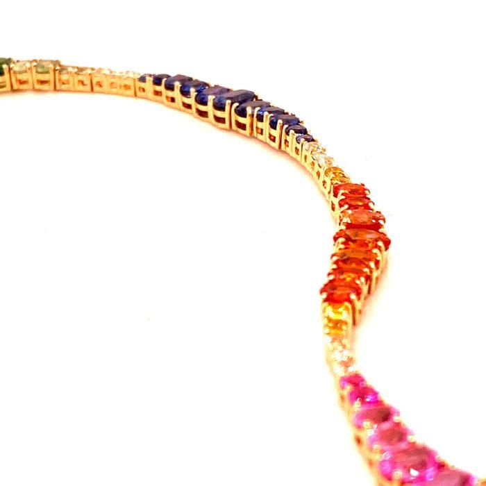media.nlid18574c7914678hQ_oJAO6HycH_dqqXoERoK6MQz0vHe_fibk-8GBssV6kwiQAj Multi-Sapphire Bracelet - Image 1