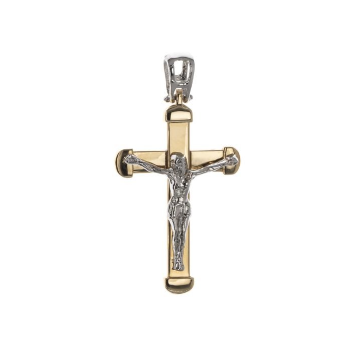 media.nlid20280c7914678h6m1UG8XqvBf80Vlfktn5Jg3p1vp0f5kZxbjIq33x3SSg2E5x Platinum Jewelry Two Tone Crucifix - Image 1