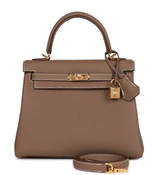media.nlid20589c7914678hPXOlJdGTEbx2u_85-6zcugdV4VWrCLYB5JEw0SLbdY9wjuaw Hermes Handbags Kelly 25 Togo Etoupe Gold Hardware - Image 1