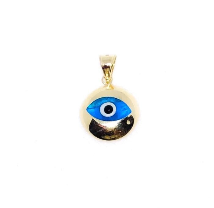 Yellow Gold Evil Eye - Image 1