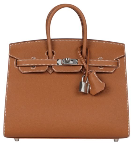 Jxsev3BFS6ai9wTPNhaI Hermes Handbags Birkin 25 Gold Epsom Palladium Hardware - Image 1