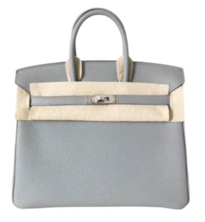 TPz68v8fQLihgovtsd9I Hermes Handbags Birkin 25 Epsom Blue Glacir Palladium Hardware - Image 1