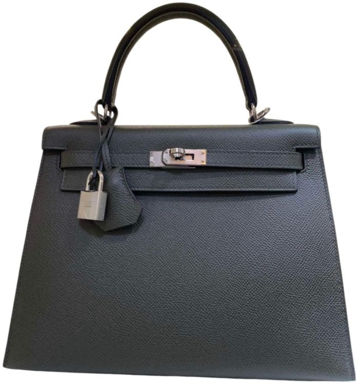 l4FPdWu6QudSNW7a9fFA Hermes Handbags Kelly 25 Vert de Gris Sellier Palladium Hardware - Image 1