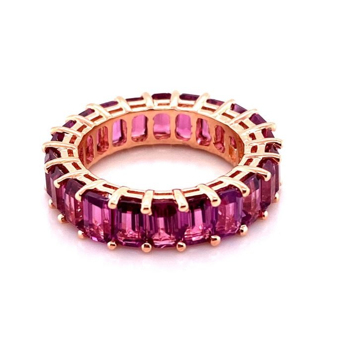 Rose Gold Sapphire Ring - Image 1