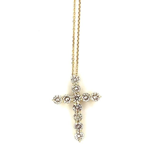 media.nlid9915c7914678hY45wK38uOq0vK1gUKBgizPnBbk0vCVVKY2VgSbA1ry7ARJjX Diamond Cross Necklace - Image 1