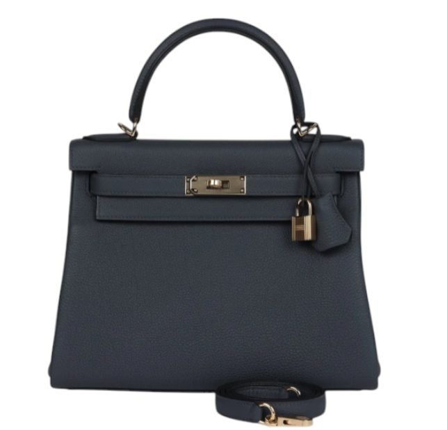 tdwNhBtT5Czf4vb41AVZ Hermes Handbags Kelly 28 Togo Gris Misty Permabrass Gold Hardware - Image 1