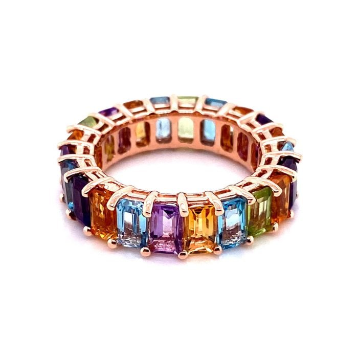 Rainbow Diamond Ring - Image 1