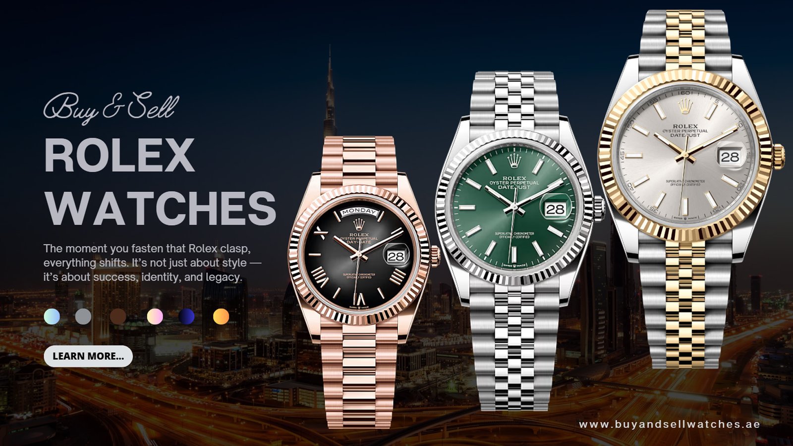 Buy Rolex Watches in Downtown Dubai