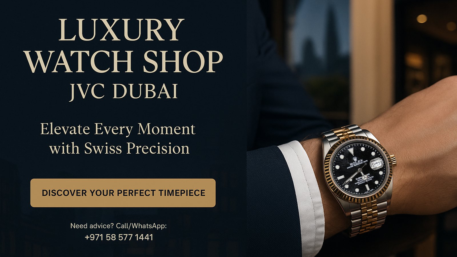 Luxury Watch Shop JVC Dubai