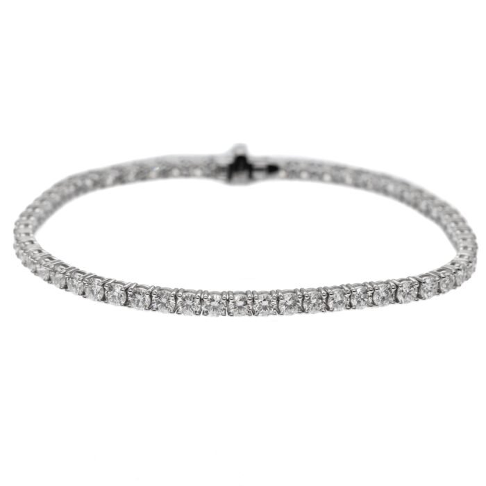 Platinum Jewelry Tennis Bracelet - Image 1