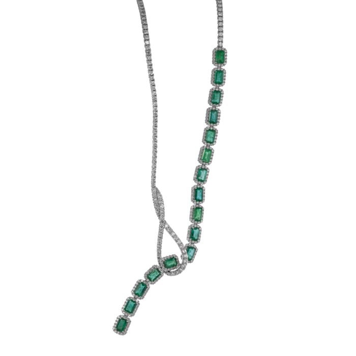 Platinum Jewelry Diamond Necklace - Image 1