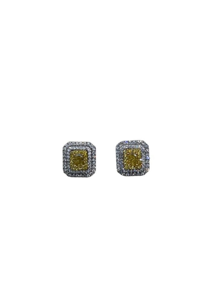 A8yS5p4RRc2PCloZQFvO EZEIA Yellow Diamond Earrings - Image 1
