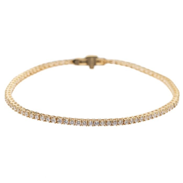 Platinum Jewelry Tennis Bracelet - Image 1