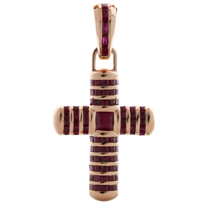 EZEIA Crimson Dose Cross Pendant - Image 1