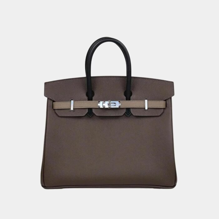 Hermes Handbags Hermes Handbags Birkin 25 Tricolor Etoupe/Ecorce/Nata Palladium Hardware - Image 1
