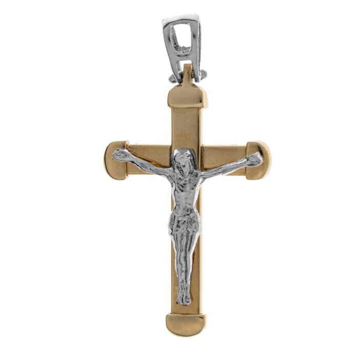 L6SJPCHaTJOuX7lhk0hV Platinum Jewelry Two Tone Crucifix - Image 1