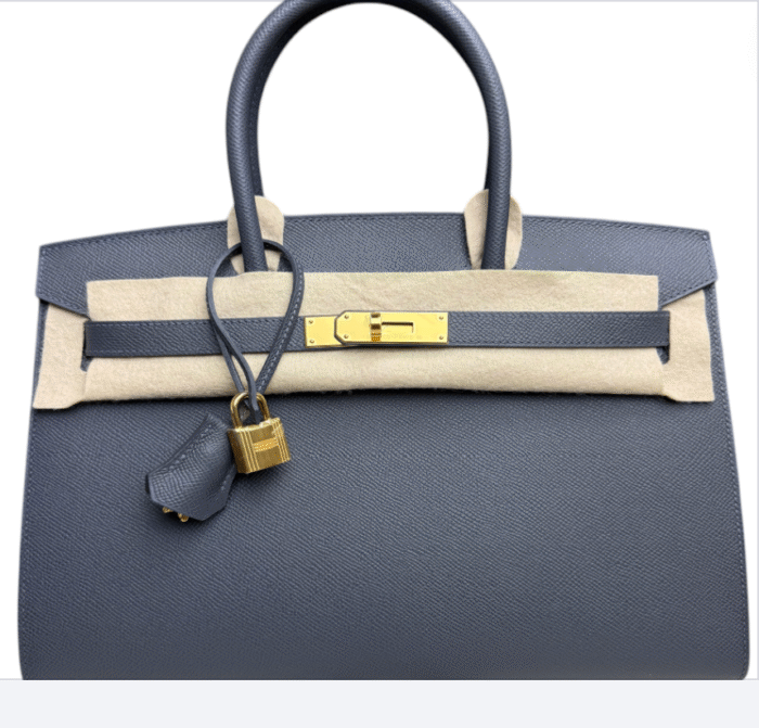 Hermes Handbags  Birkin 30 Epsom Ardoise Gold Hardware - Image 1
