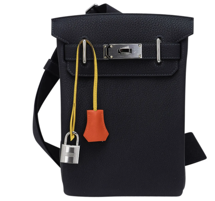 Hermes Handbags Hac a Dos PM Caban Tricolor Palladium Hardware - Image 1