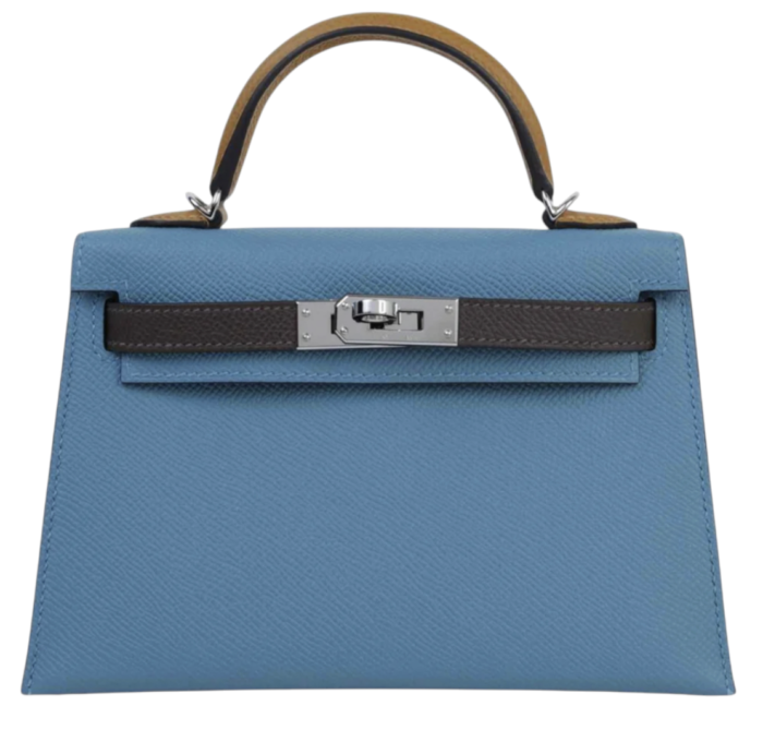 Hermes Handbags Hermes  Mini kelly toricolor Blue Epsom Palladium Hardware - Image 1