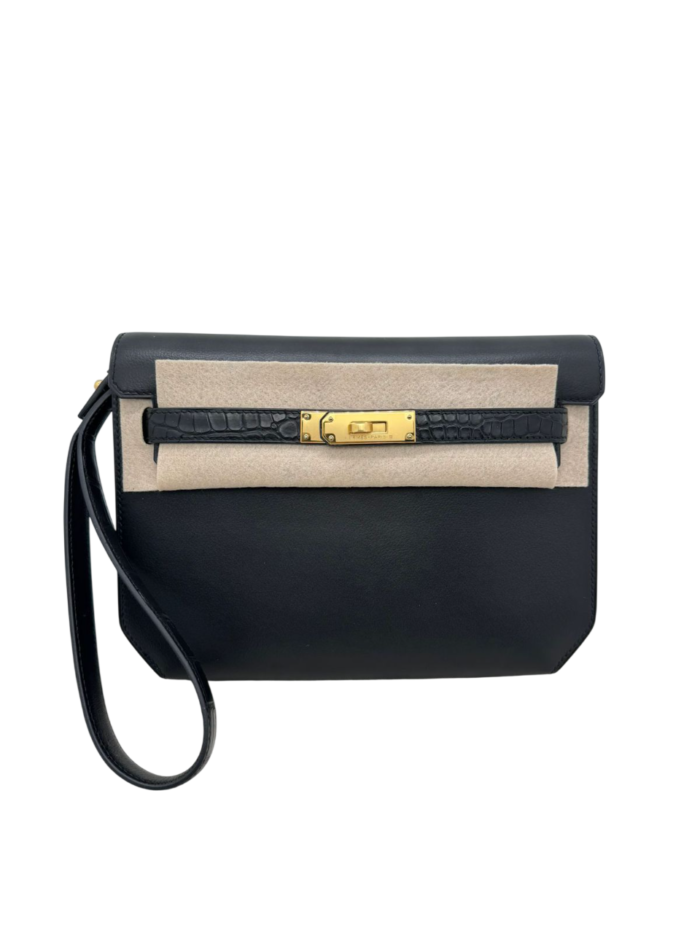 Hermes Handbags Depeche 25 Black Touch Gold Hardware - Image 1