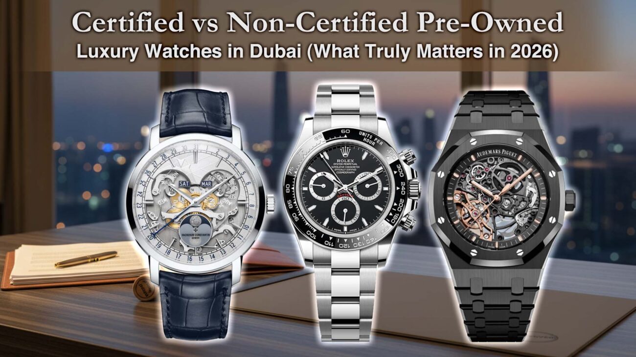 Certified vs Non-Certified Pre-Owned Luxury Watches in Dubai (What Truly Matters in 2026)