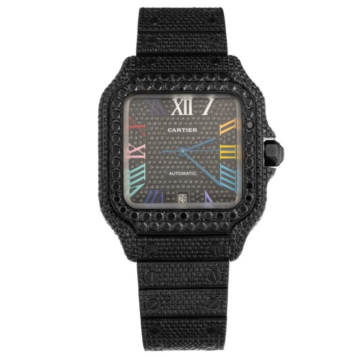 Cartier Santos Custom Black Diamond PVD - Image 1