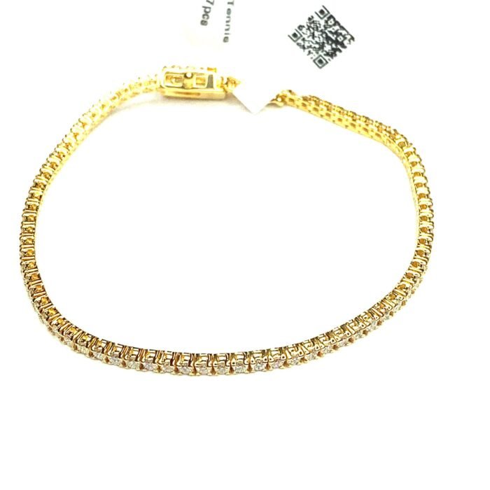 Platinum Jewelry Tennis Bracelet - Image 1