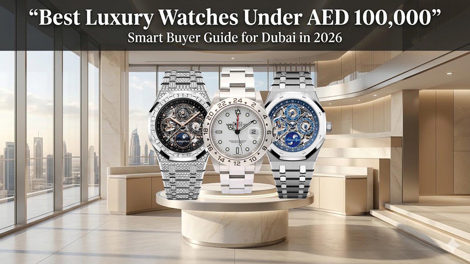 Best Luxury Watches Under AED 100000 in Dubai