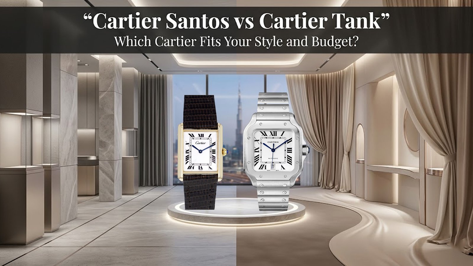 Cartier Santos vs Cartier Tank Dubai