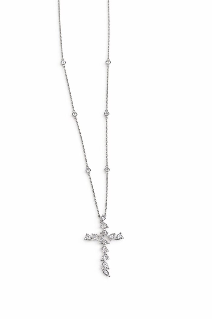 EZEIA Grand Cross Mix Shape Diamond Pendant - Image 1