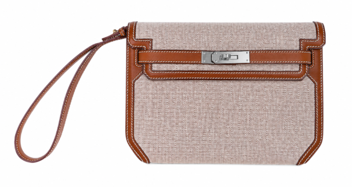 NlKVTJUOSVmz5DjXMRz1 Hermes Handbags Kelly Depeche 25 Barenia Toile Palladium Hardware - Image 1