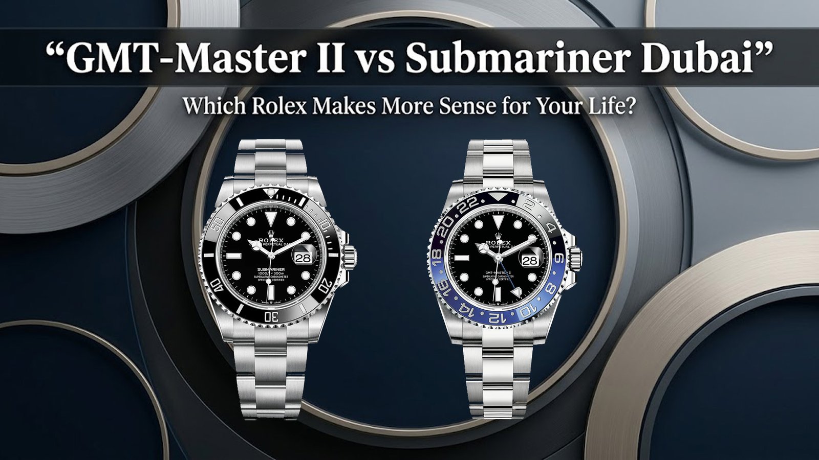 Rolex GMT-Master II vs Rolex Submariner Dubai