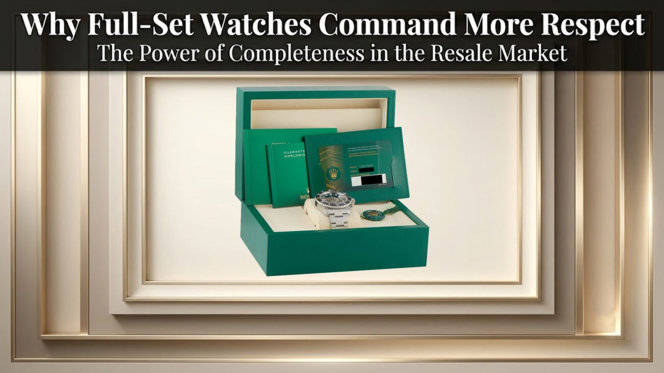 Why Full-Set Luxury Watches Command More Respect in the Global Resale Market