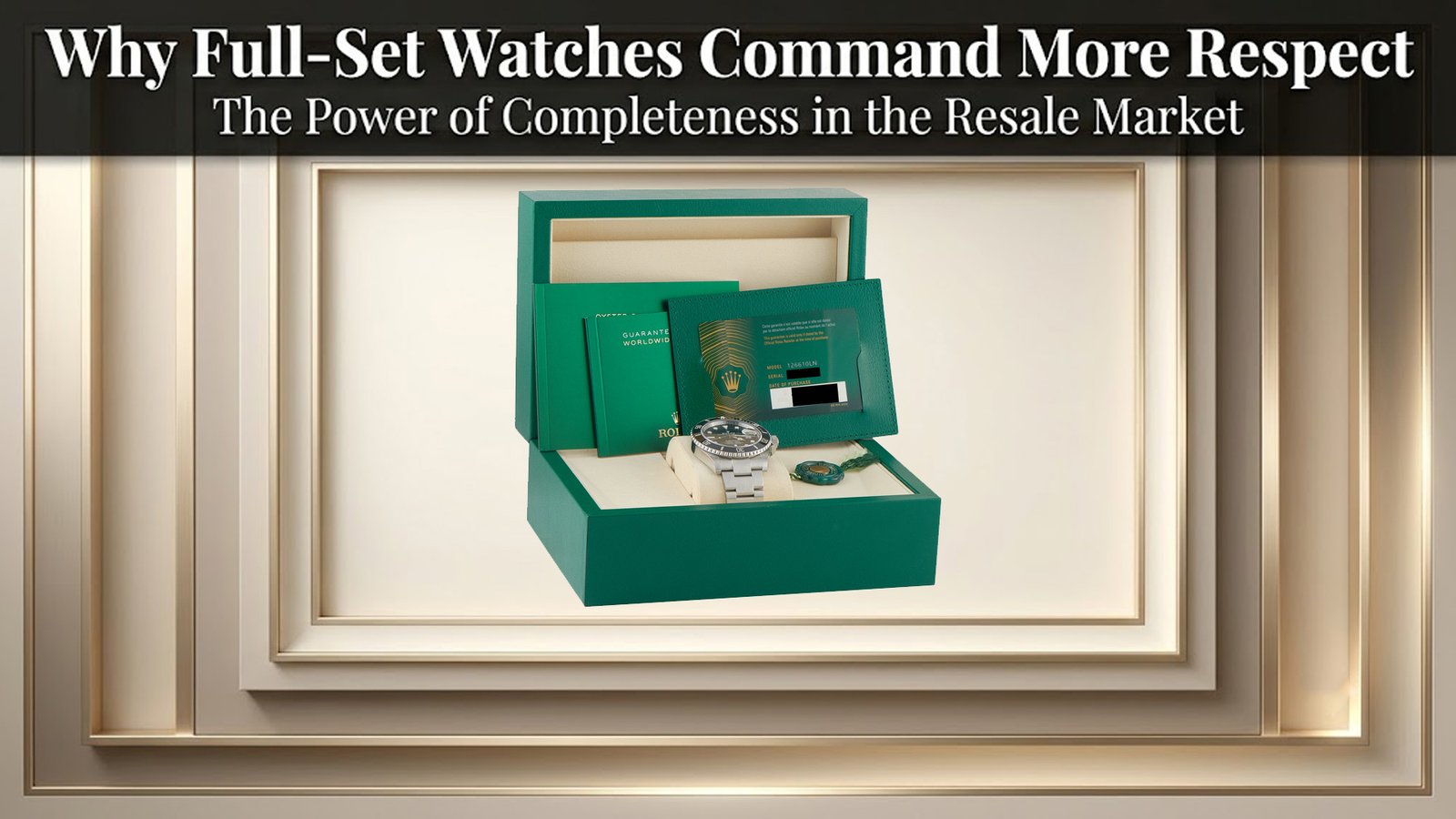 Why Full-Set Luxury Watches Command More Respect in the Global Resale Market