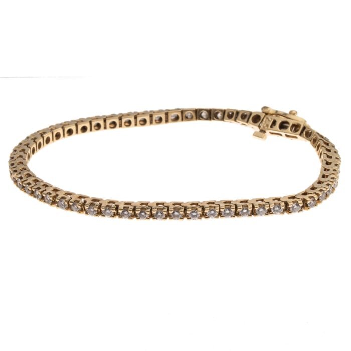 Platinum Jewelry Tennis Bracelet - Image 1