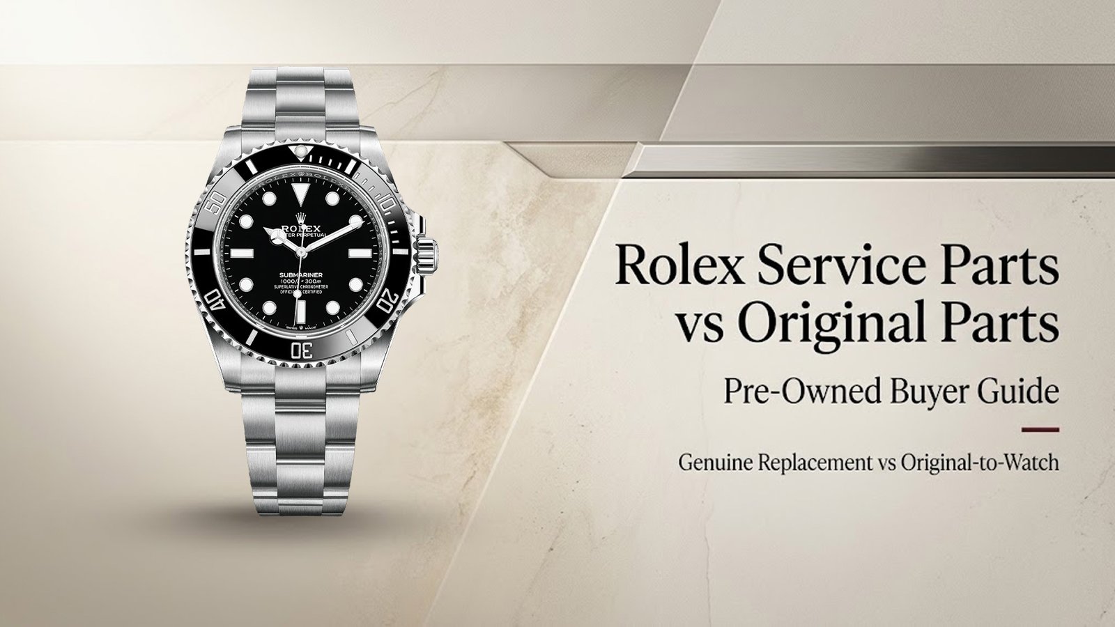 Rolex Service Parts vs Original Parts